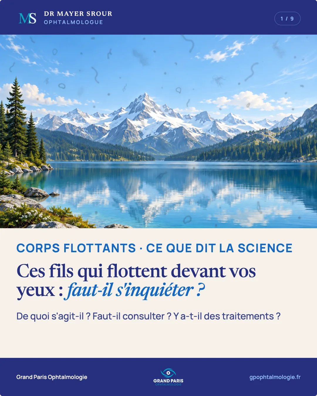 Visuel 1 sur 9 — Ces fils qui flottent devant vos yeux : faut-il s'inquiéter ?
