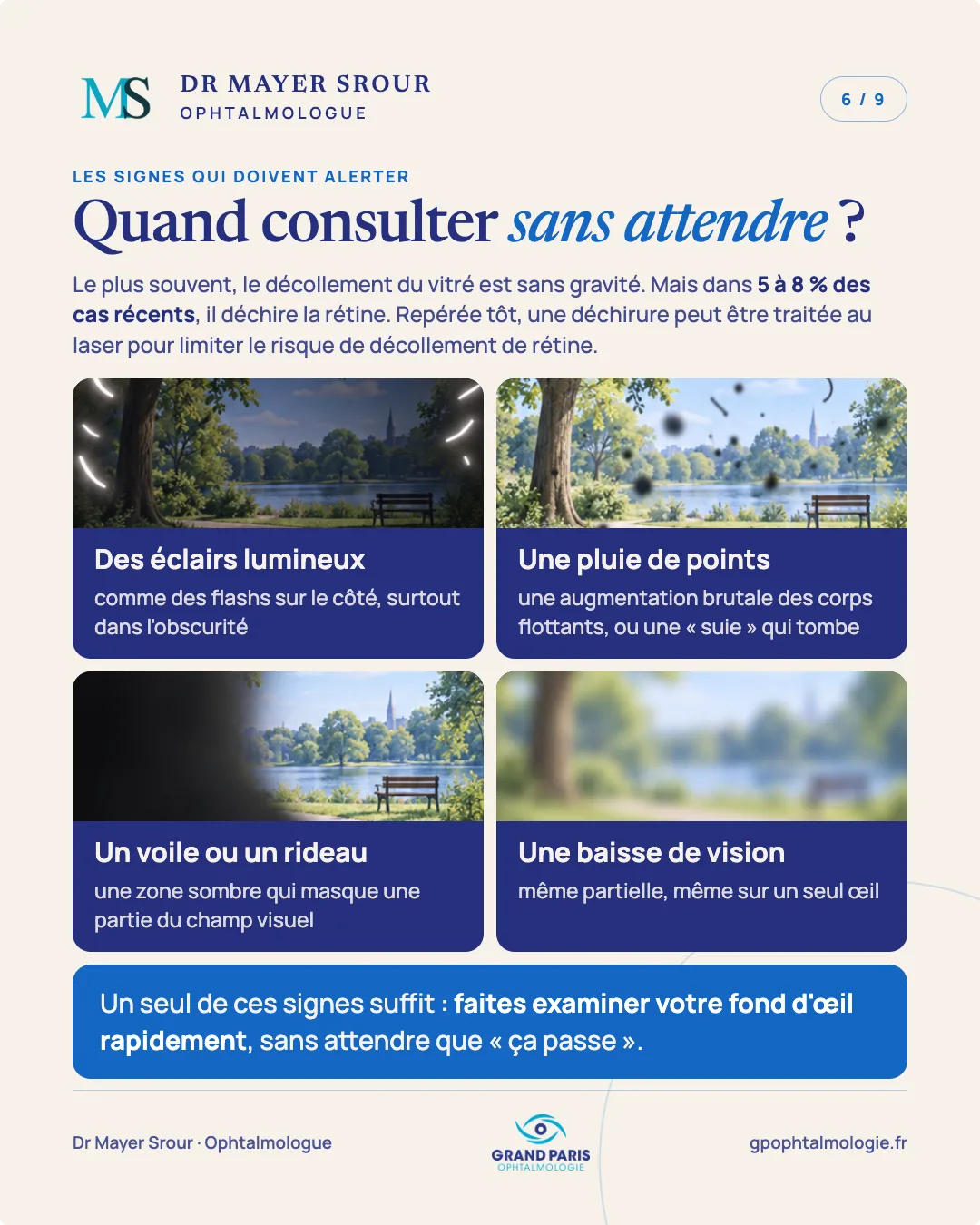 Visuel 6 sur 9 — Quand consulter sans attendre ?