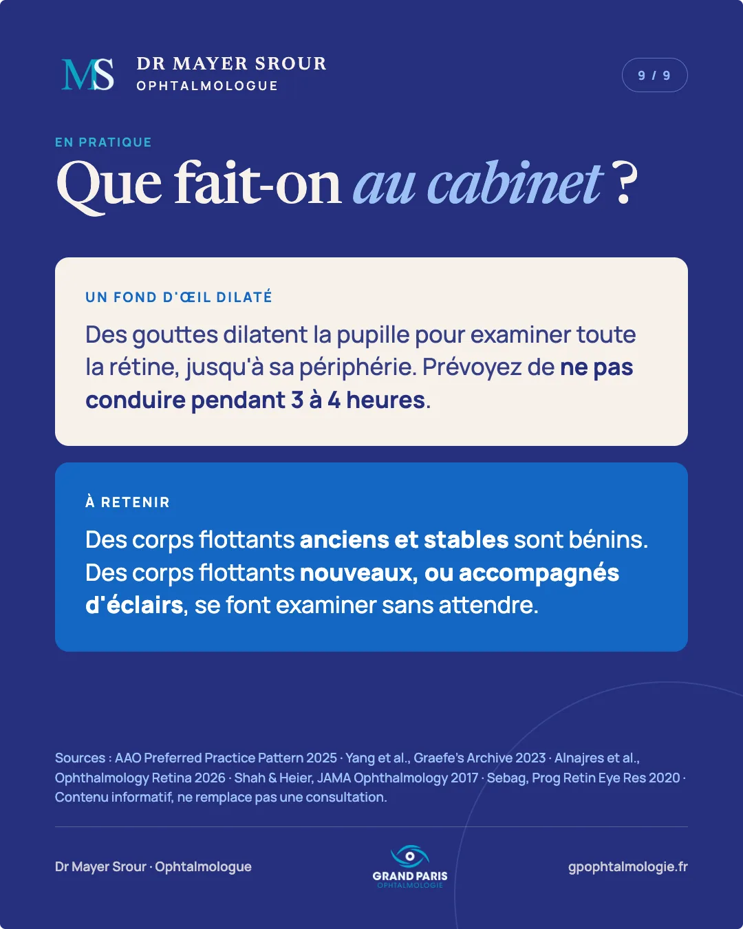 Visuel 9 sur 9 — Que fait-on au cabinet ?