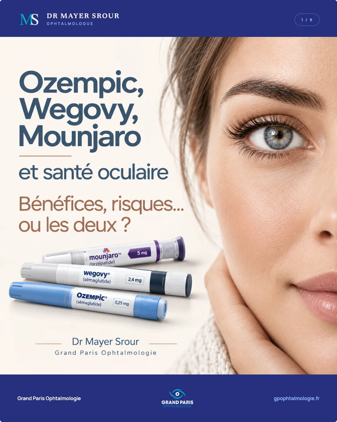 Visuel 1 sur 9 — Ozempic, Wegovy, Mounjaro et santé oculaire