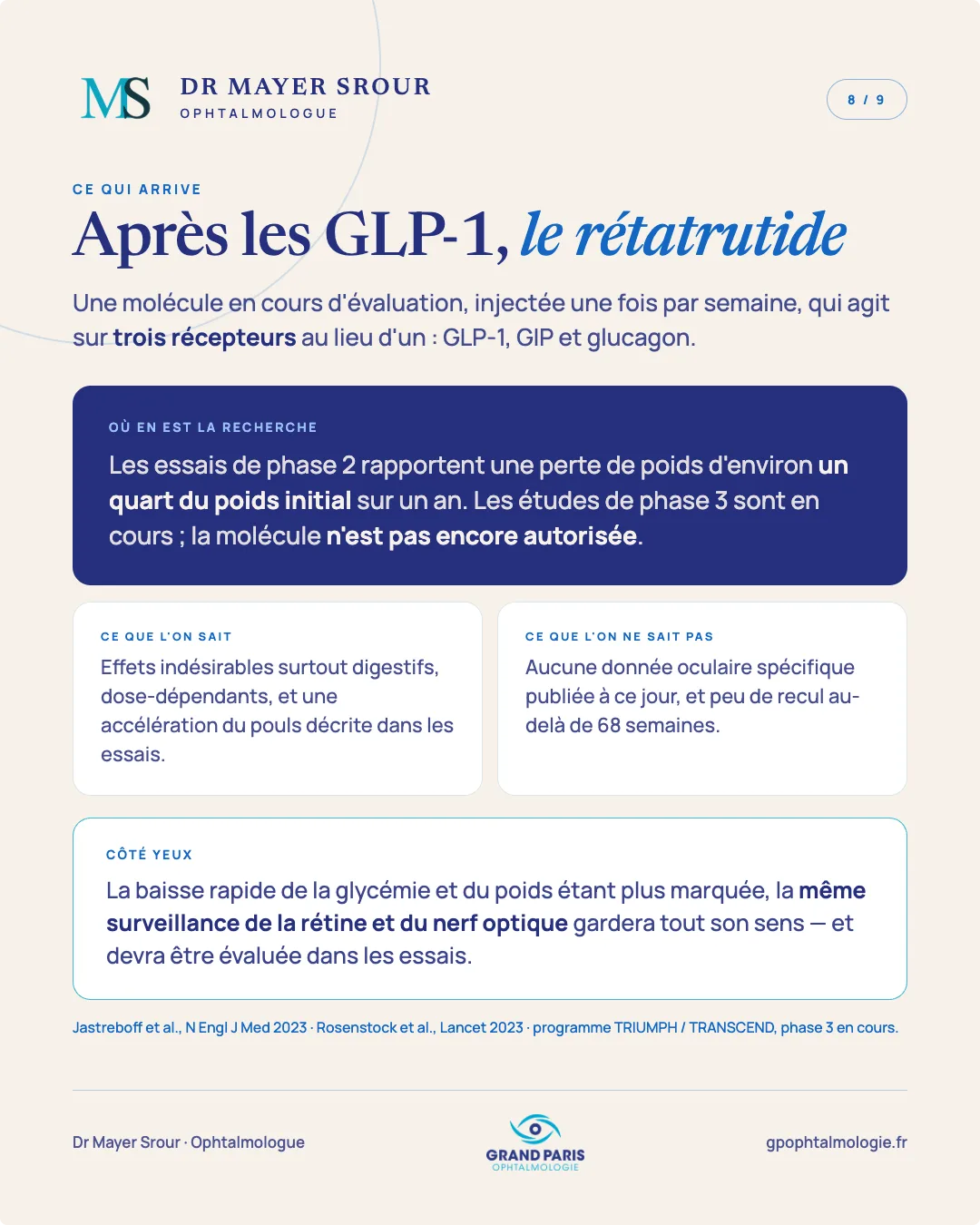 Visuel 8 sur 9 — Ce qui arrive : après les GLP-1, le rétatrutide