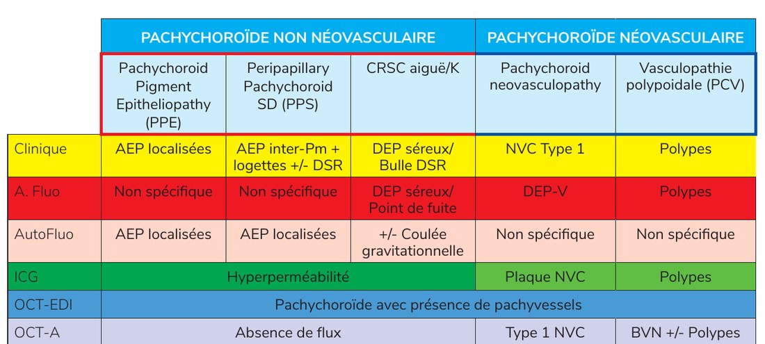 Fig. 1 — Spectre clinique des pachychoroïdes.