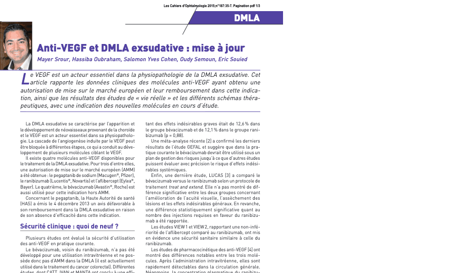 Première page de la publication
