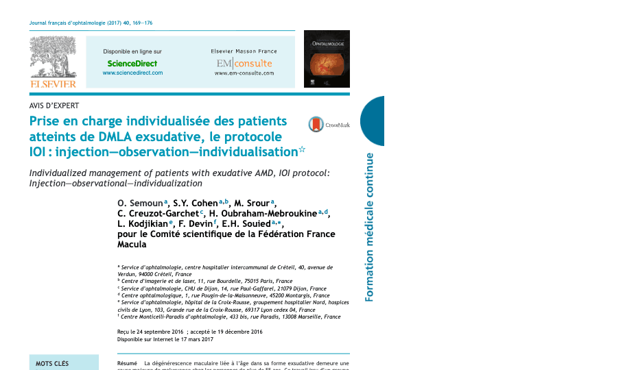 Première page de la publication