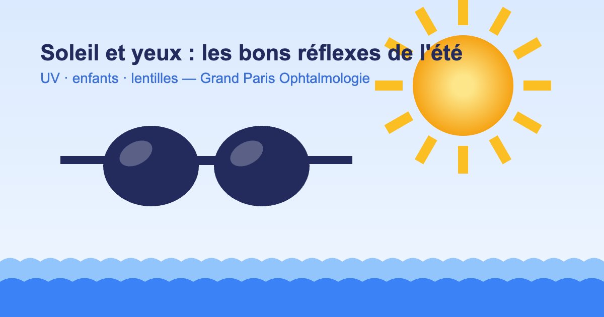 Soleil et yeux : protection UV